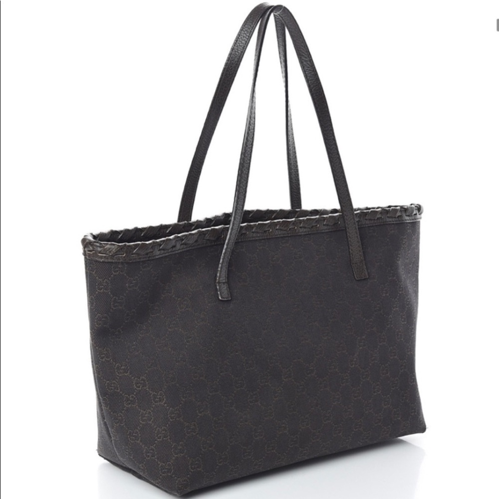 Gucci monogram canvas purse
